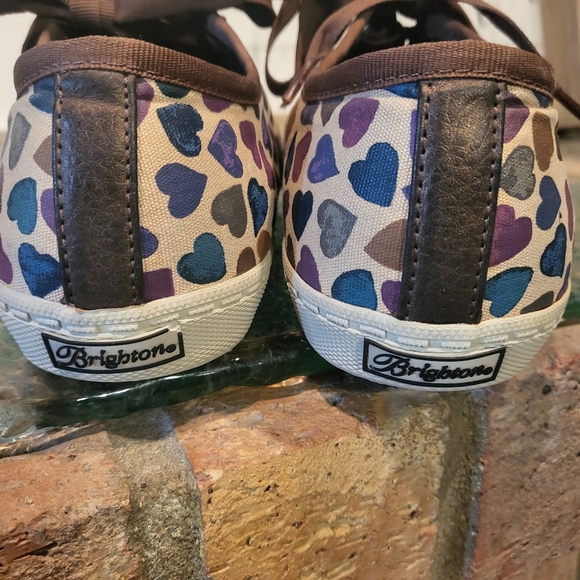 Brighton 'Lovely' Multi Heart Canvas Shoes - Picture 16 of 16